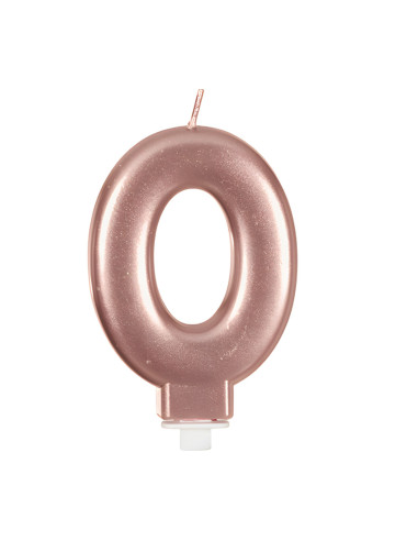 Vela color oro rosado nº0 | Ducaval | Envíos 24/48 horas