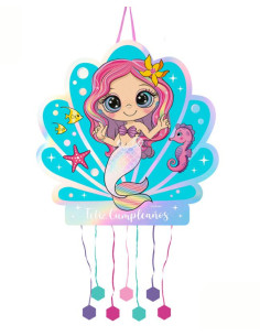 Piñata sirena 44cm | Ducaval | Envios 24/48h
