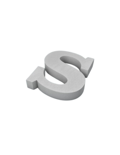 Letra S corcho 200X40mm  Disfraces Ducaval