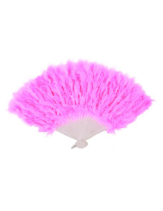 Abanico plumas rosa | DUCAVAL | Envíos 24/48h