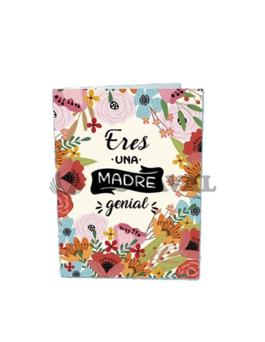 Postal ERES UNA MADRE GENIAL