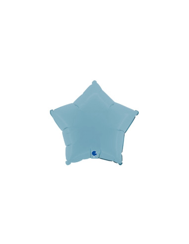 Estrella foil azul mate 46cm | Ducaval | Envíos 24/48h
