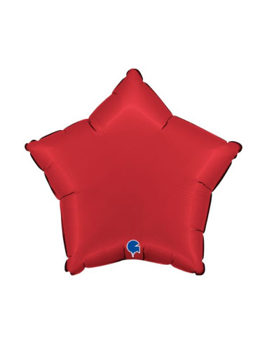 Estrella Foil Satin Rubí 46cm | Ducaval | Envíos 24/48h