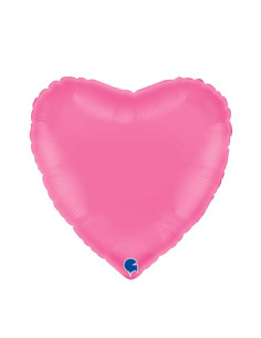 Corazon foil rosa chicle 18" | Ducaval | Envíos 24/48 horas