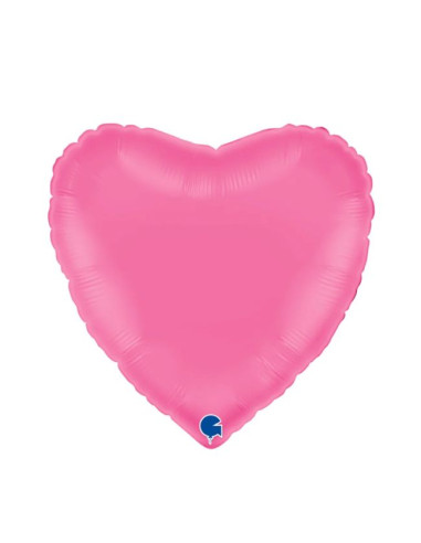 Corazon foil rosa chicle 18" | Ducaval | Envíos 24/48 horas