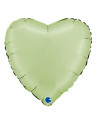 Globo foil corazón  satin verde oliva  46cm | Ducaval | Envíos 24/48 