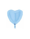 Globo corazón azul mate 46cm | Ducaval | Envíos 24/48 horas