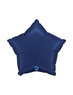 Globo foil satin estrella azul marino | Ducaval | Envíos 24/48 horas