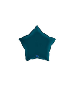 Estrella Foil Azul Petroleo 18" | Ducaval | Envíos 24/48h