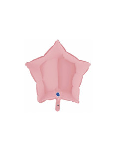 Estrella foil rosa mate 46cm | Ducaval | Envíos 24/48 horas
