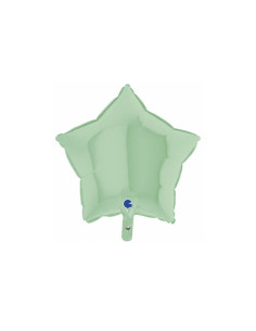 Estrella foil verde mate 46cm | Ducaval | Envíos 24/48 horas