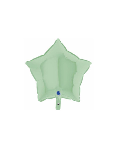 Estrella foil verde mate 46cm | Ducaval | Envíos 24/48 horas