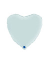 Globo foil corazón  satin azul pastel  46cm | Ducaval | Envíos 24/48 