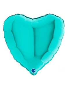 Globo foil corazón tiffany 18" | Ducaval | Envíos 24/48 horas
