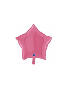 Estrella foil rosa chicle 46cm | Ducaval | Envíos 24/48 horas