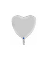 Globo foil Satín Blanco 18" | Ducaval | Envíos 24/48 horas