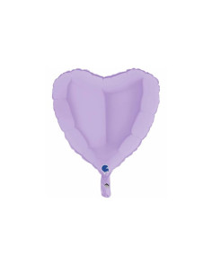 Globo corazón lila mate 46cm | Ducaval | Envíos 24/48 horas