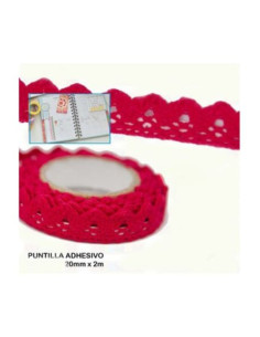 Puntilla adhesiva roja  Disafraces Ducaval
