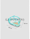 Baby shower azul de papel base corcho 250x225mm