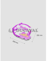 Baby shower rosa de papel base corcho 250x225mm. Ducaval envios 24/48