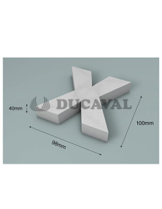 Letra X corcho 100X40mm  Disfraces Ducaval