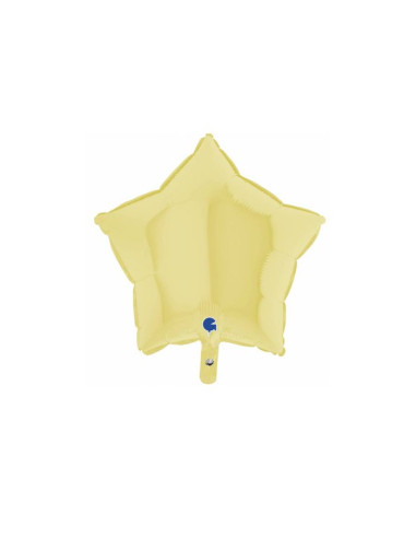 Estrella foil amarillo mate 46cm | Ducaval | Envíos 24/48 horas 