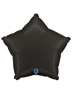 Globo foil estrella satin negro 18" | Ducaval | Envíos 24/48h