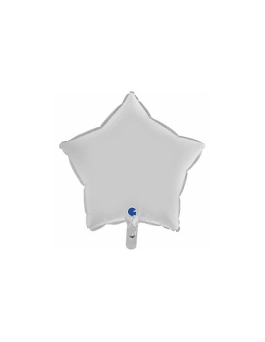 Estrella foil  blanca mate 46cm | Ducaval | Envíos 2224/48 horas