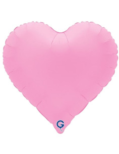 Corazón foil rosa sakura 18"  | Ducaval | Envíos 24/48h