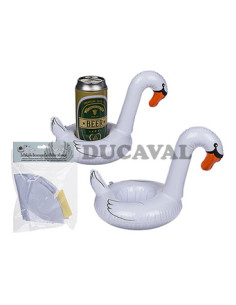 Portalatas cisne hinchable