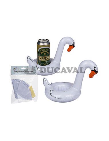 Portalatas cisne hinchable