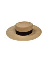 Sombrero de paja sima negro/blanco  | Ducaval | Envías 24/48 horas 
