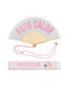Abanico "puto calor" gris y rosa | Ducaval | Envías 24/48 horas 