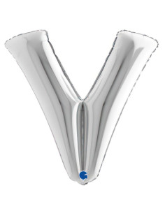 Globo foil letra U plata 86cm | Ducaval | Envíos 24/48 horas