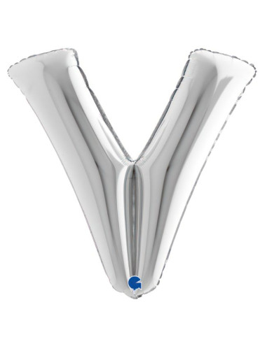 Globo foil letra U plata 86cm | Ducaval | Envíos 24/48 horas