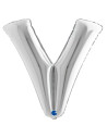 Globo foil letra U plata 86cm | Ducaval | Envíos 24/48 horas
