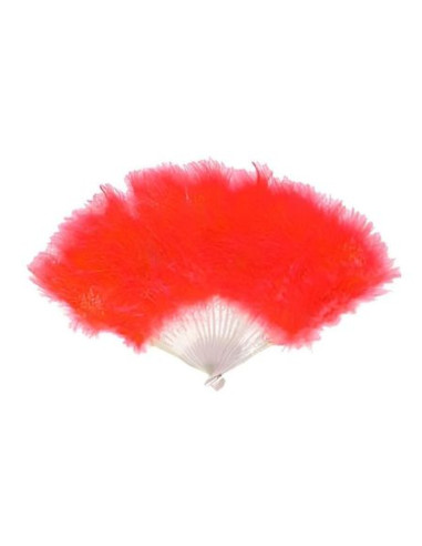 Abanico plumas rojo | Ducaval | Envíos 24/48 horas