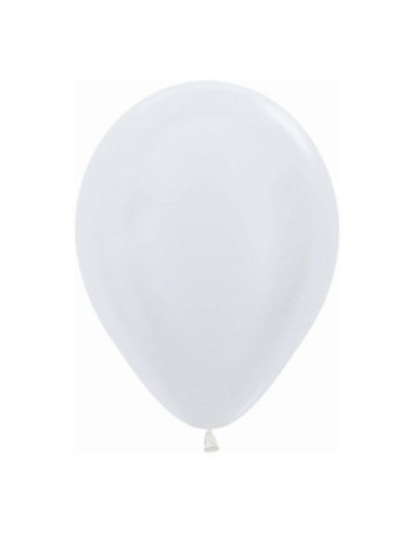 Globos látex satín blanco 30cm 50ud | Ducaval | 2448h envios