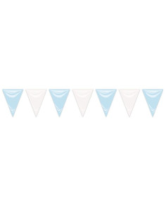 Bandera triangulo azul celeste/blanco 20x30 25M | Ducaval | Envíos 24