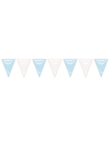 Bandera triangulo azul celeste/blanco 20x30 25M | Ducaval | Envíos 24