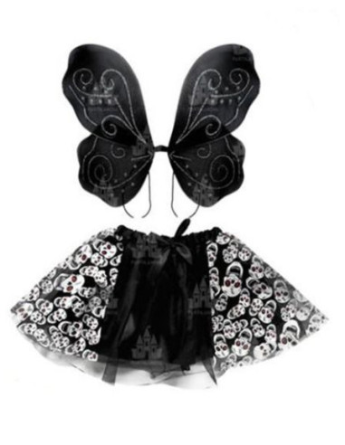 Conjunto tutú calavera 2 piezas | Ducaval | Envías 24/48 horas