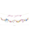 Guirnalda unicornio happy birthday 13 piezas | Ducaval | Envías 24/48