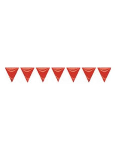 Bandera triangulo rojo 20x30 25M