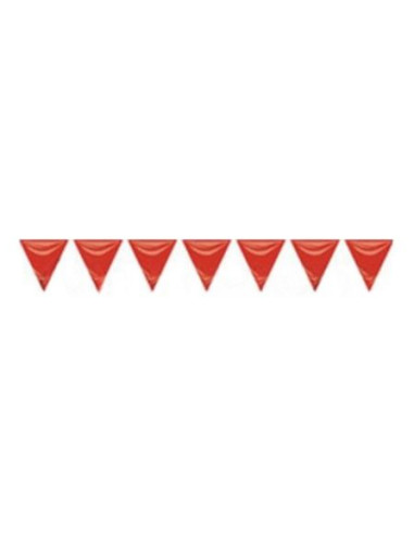 Bandera triangulo rojo 20x30 25M