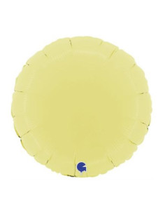 Globo foil amarillo mate 46cm | Ducaval | Envios 24/48 horas 
