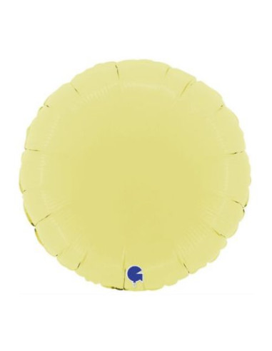 Globo foil amarillo mate 46cm | Ducaval | Envios 24/48 horas 