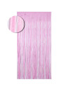 Cortina de flecos rosa pastel 1x2m | Ducaval | Envíos 24/48h