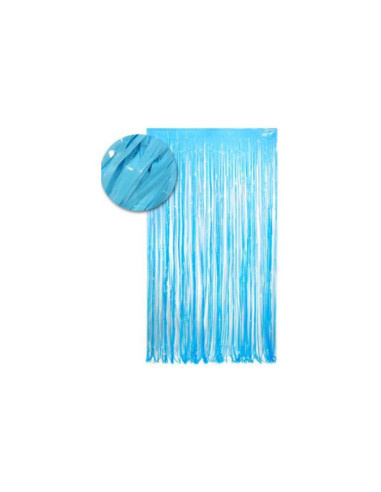 Cortina de flecos azul claro 1x2m |Ducaval | Envios 24/48 Horas 