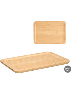 Bandeja cuadrada bambú 34x34cm | Ducaval | Envías 24/48 horas 