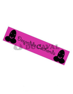 Banda ¨despedida  cachonda¨ fucsia